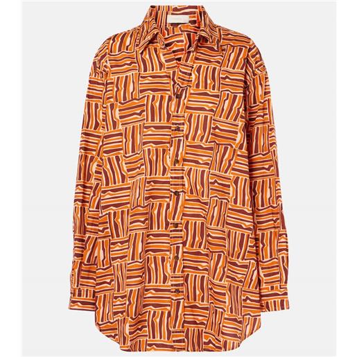 Faithfull camicia in popeline di cotone a righe