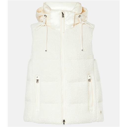 Bogner piumino senza maniche falka in teddy