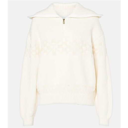 Bogner pullover elana con mezza zip