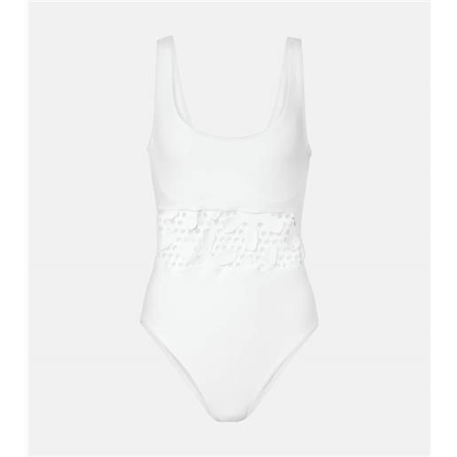 Karla Colletto costume intero aster con ricami