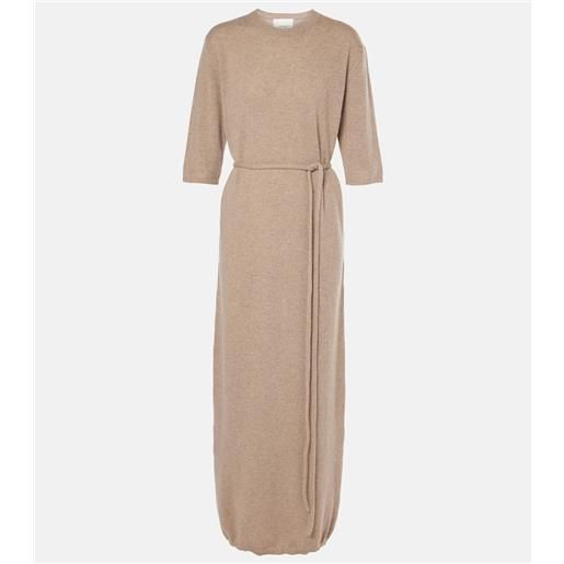 Lisa Yang abito lungo tilde in maglia di cashmere