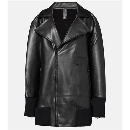 Norma Kamali giacca oversize in similpelle