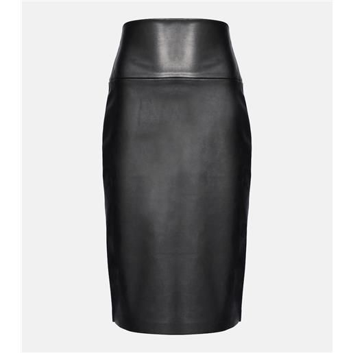 Norma Kamali gonna a tubino in similpelle