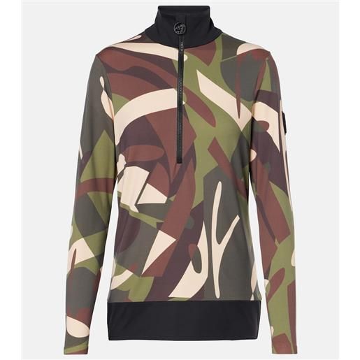 Toni Sailer top da sci wieka in jersey con stampa