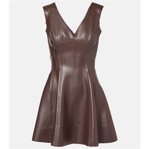 Norma Kamali abito corto in similpelle