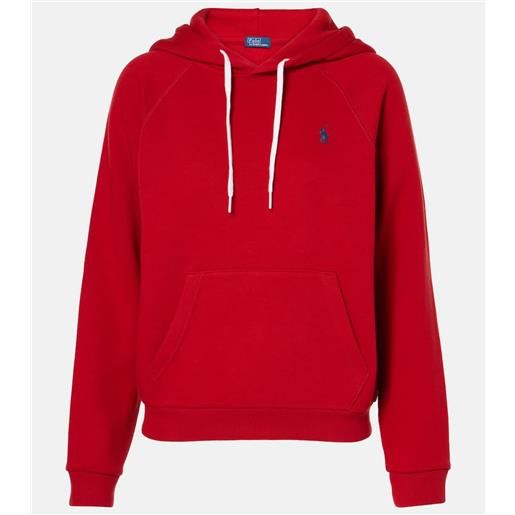 Polo Ralph Lauren felpa in pile di misto cotone con cappuccio