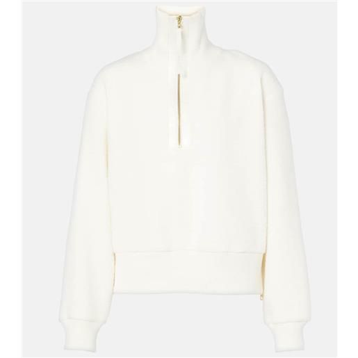 Varley felpa roselle in pile con zip