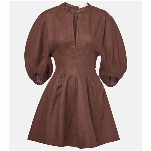 Faithfull abito corto poet in lino