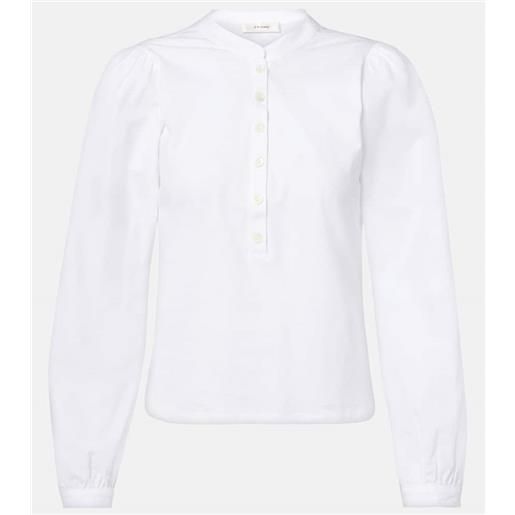 Frame blusa in cotone con maniche a sbuffo