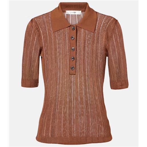 Frame polo in maglia a coste