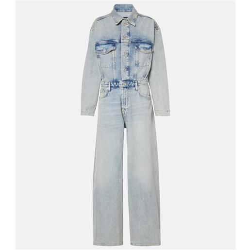 7 For All Mankind jumpsuit a gamba larga di jeans