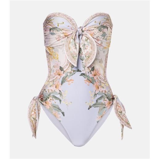 Zimmermann costume intero wylie con stampa floreale
