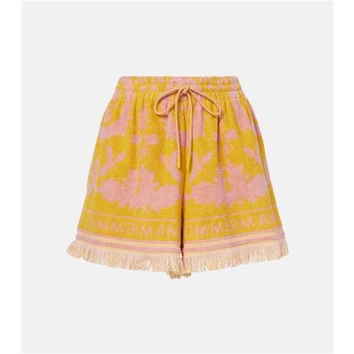 Zimmermann shorts wylie in spugna di cotone