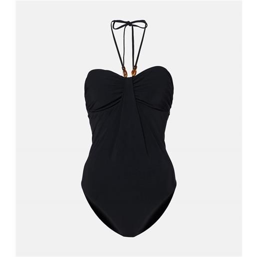 Zimmermann costume intero wylie drape halter