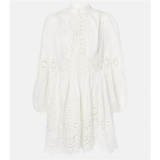 Zimmermann abito corto acacia in lino