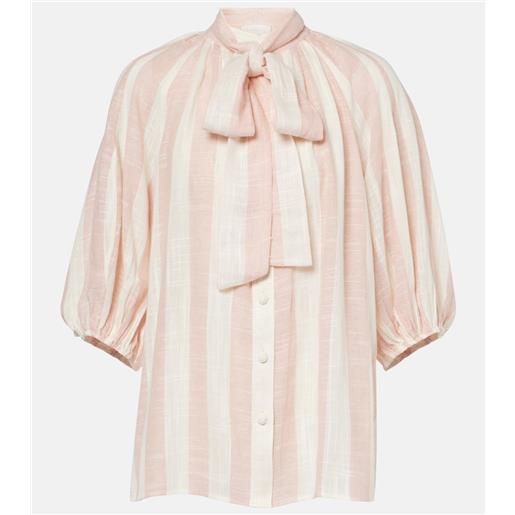 Zimmermann blusa acacia con fiocco