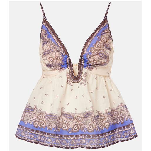 Zimmermann top maxine plunge in ramia