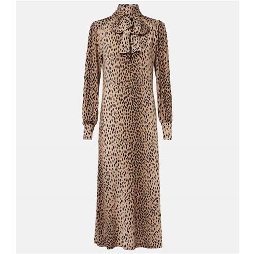 Rixo abito lungo avalon a pois