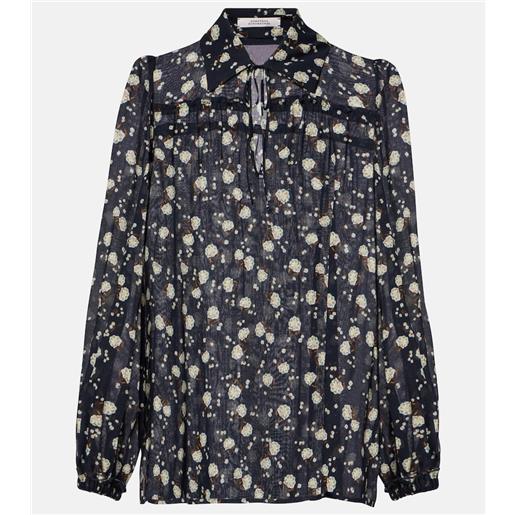 Dorothee Schumacher blusa floral volumes