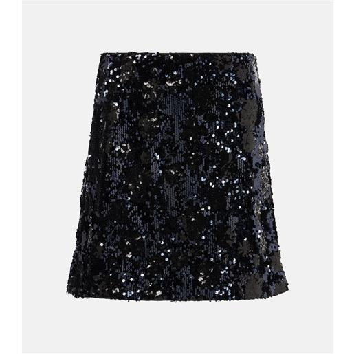 Dorothee Schumacher minigonna con paillettes floreali