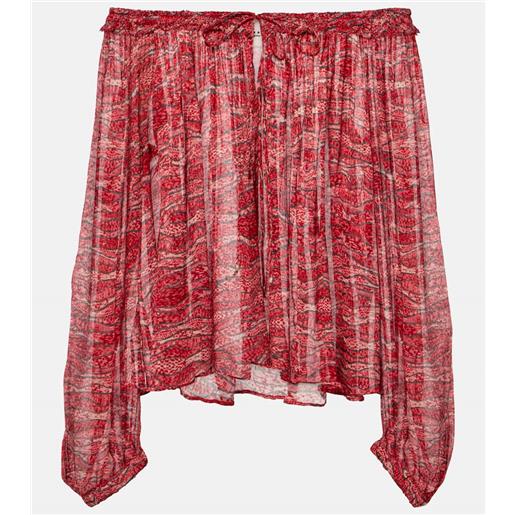 Marant Etoile top vutti in chiffon