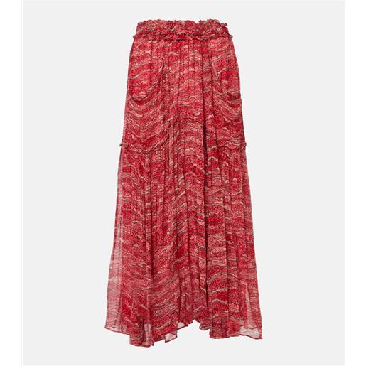 Marant Etoile gonna lunga veronique in chiffon