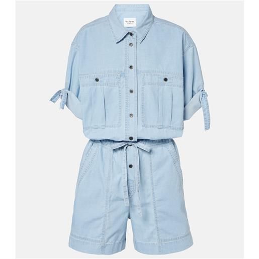 Marant Etoile jumpsuit corta vally in cotone