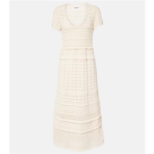 Marant Etoile abito midi aurore in maglia di cotone