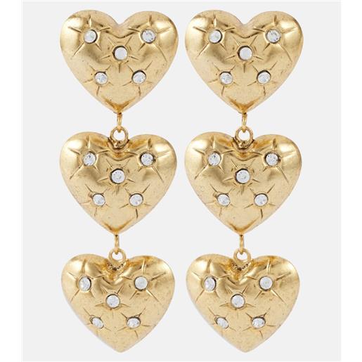 Jennifer Behr orecchini pendenti harlow con cristalli