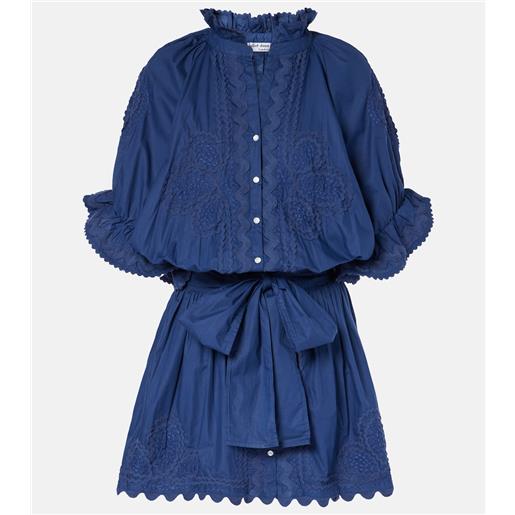 Juliet Dunn abito corto in popeline di cotone