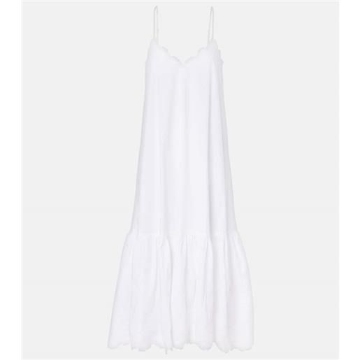 Juliet Dunn abito midi in popeline di cotone