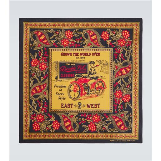 RRL foulard in cotone con stampa