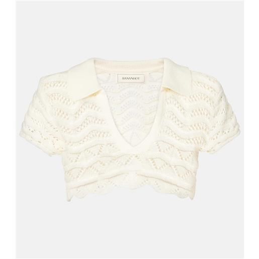 Bananhot top cropped coco in maglia