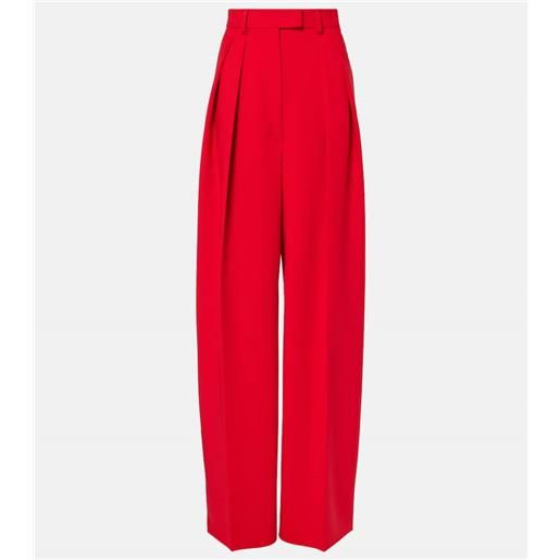 Sportmax pantaloni a gamba larga abadan in canvas