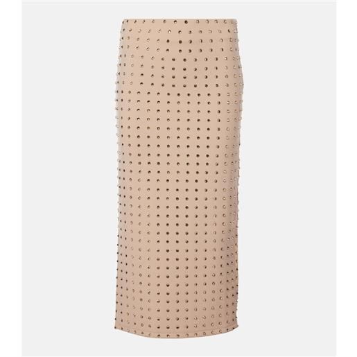 Sportmax gonna midi nome con cristalli