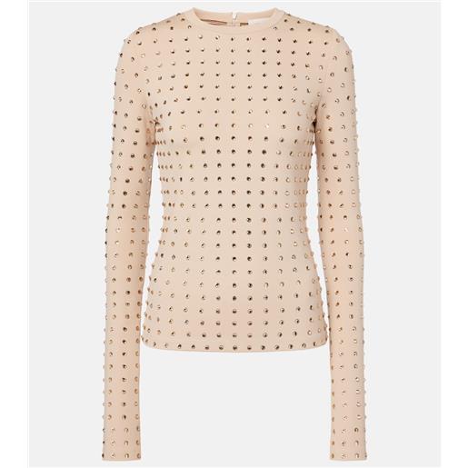 Sportmax top negus con cristalli