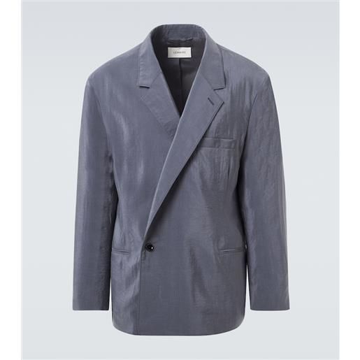 Lemaire blazer asimmetrico in misto seta