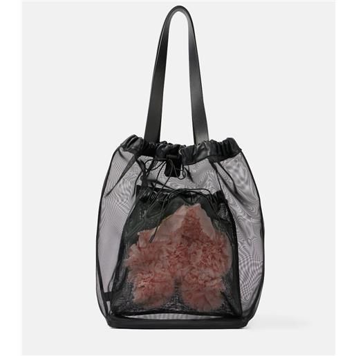 Simone Rocha borsa carnation pocket con pelle