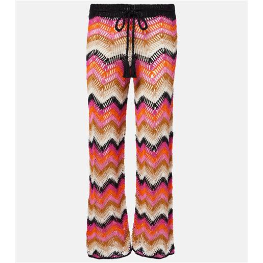 Anna Kosturova pantaloni a gamba larga in crochet