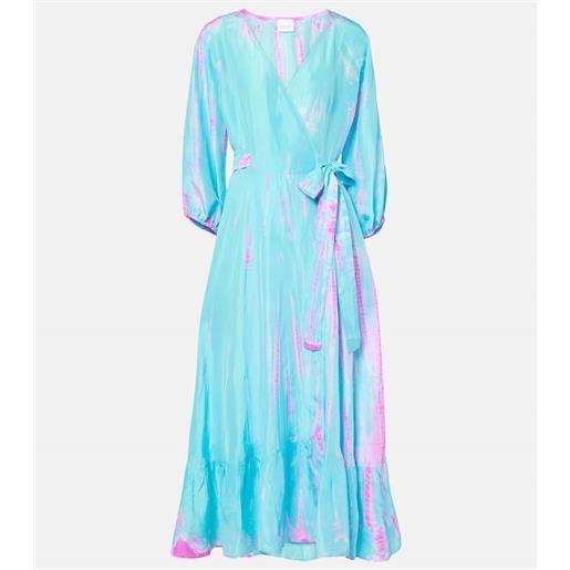 Anna Kosturova abito midi hailey in seta