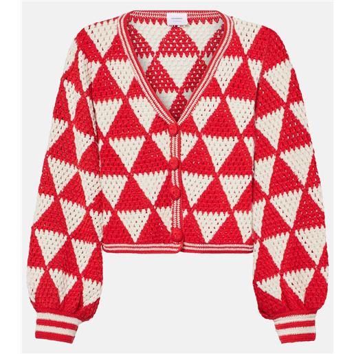 Anna Kosturova cardigan maija in crochet di cotone