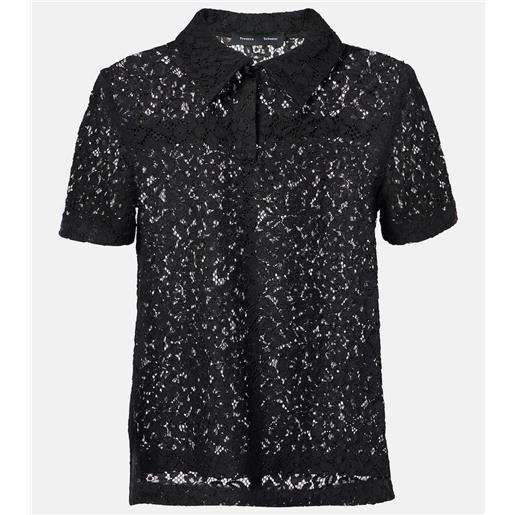 Proenza Schouler polo kennedy in pizzo floreale