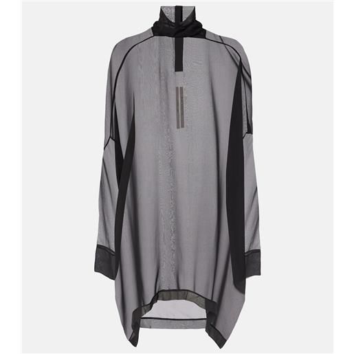 Rick Owens top hollywood in chiffon di seta