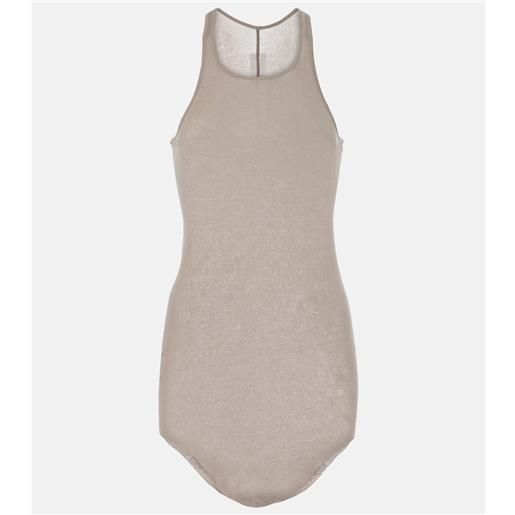 Rick Owens top in maglia a coste di cotone