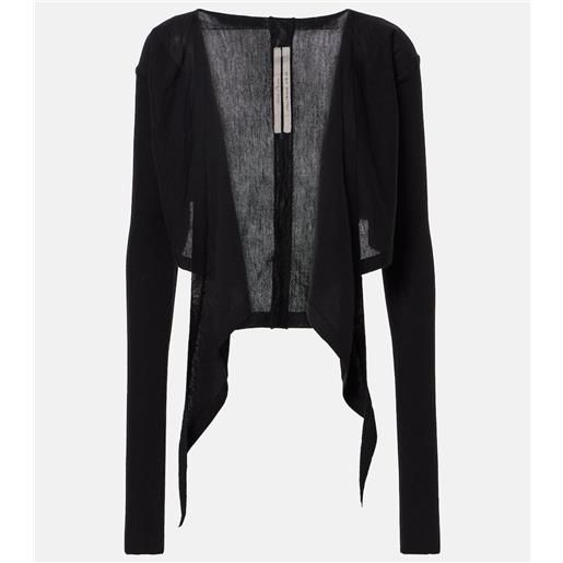 Rick Owens pullover cropped in lana vergine