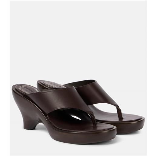 Zimmermann mules wild 95 in pelle con zeppa