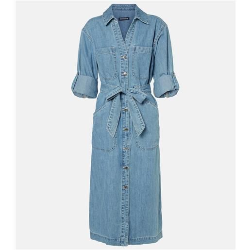 Veronica Beard abito chemisier di jeans evelyn