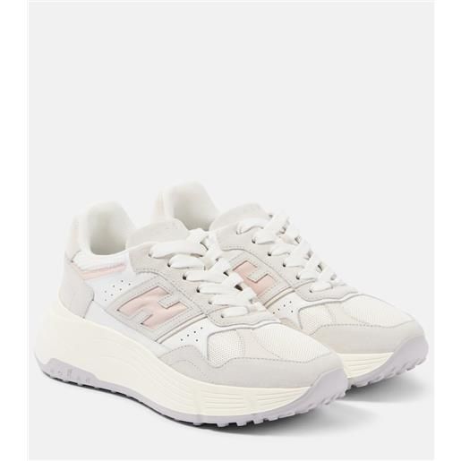 Hogan sneakers hi-fi in suede e pelle