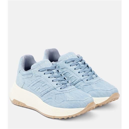 Hogan sneakers hi-fi in denim