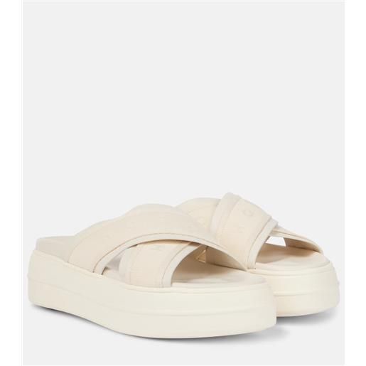 Hogan sandali skyscraper con finiture in pelle